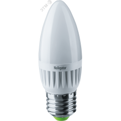 Лампа светодиодная LED 7вт E27 теплый матовая свеча Navigator Group 94493