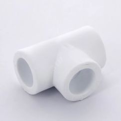 Тройник 50 полипропиленовый PPR белый PRO AQUA PA14016P