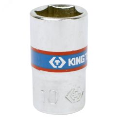 Головка торцевая стандартная шестигранная 1/4', 10 мм King Tony 233510M