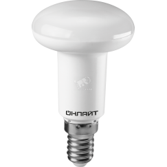 Лампа светодиодная LED зеркальная 5вт E14 R50 белый ОНЛАЙТ 71652