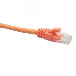 Шнур коммутационный U/UTP категория 5e LSZH нг(А)-HF 1,0 м, оранжевый DATAREX Datarex DR-181807