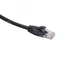 Шнур коммутационный U/UTP категория 5e LSZH нг(А)-HF 1,0 м, черный DATAREX Datarex DR-181907
