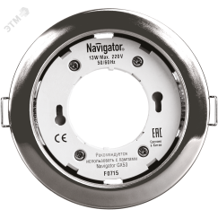 Светильник ДВО-13w GX53 без лампы хром Navigator Group 71279