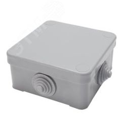 Коробка разветвительная 75*75*44мм, 250/380В, 10А, 4 ввода, IP53, светло-серая, EBX10-34-44 (КЭМ 3-10-4 (П)) STEKKER EBX10-34-44 39251