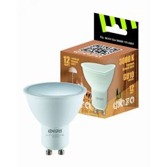 Лампа светодиодная LED 12Вт 3000K GU10 230/50 ФАZA 5038745