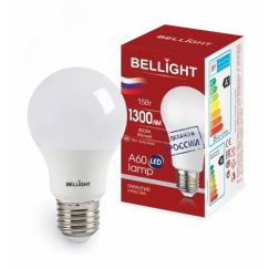 Лампа светодиодная LED A60 220V/15W/E27 1300Lm 4000К BELLIGHT 88297794