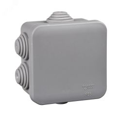 Коробка распределительная 70х70х40мм IP55 серая SE (Systeme) IMT35090