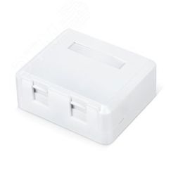Корпус настенной розетки для установки 2-х вставок типа Keystone Jack цвет белый WRline WRline WR-MB-2