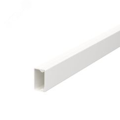 Мини-канал WDK с крышкой 12x22x2000 мм (высота    борта 12,5 мм, крышка 22 мм) ПВХ белый RAL 9010 OBO Bettermann 6150702