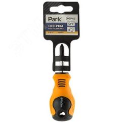 Отвертка Standart PH2х3,8см, двухкомпонентная рукоятка, крестовая Park 008399