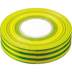 Изолента ПВХ 0,13х15 мм. 20м. желто-зеленая STEKKER INTP01315-20