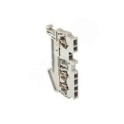 Колодка клеммная самозажимная JXB-ST-2.5 31А 3 вывода серая PROxima EKF plc-jxb-st-2.5-3