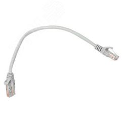 Патч-корд TERACOM PRO Cat.5E неэкранированный UTP оболочка PVC серый (0.2м) EKF TRP-5EUTP-PVC-02M-GY
