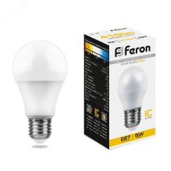 Лампа светодиодная LED 5вт Е27 теплый шар FERON LB-38
