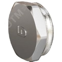 Пробка 3/4' НР латунь никель LD Pride LD.67.505.20