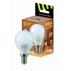 Лампа светодиодная LED 12Вт E14 3000K шар 230/50 ФАZA 5038561