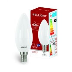 Лампа светодиодная LED 7Вт 4000K 600Лм E14 Свеча Bellight BELLIGHT 88297882