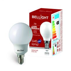 Лампа LED 7Вт 4000K 600Лм E14  Шар Bellight BELLIGHT 88297875