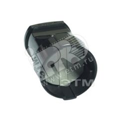 Штепсель без заземления черный Универсал А0115