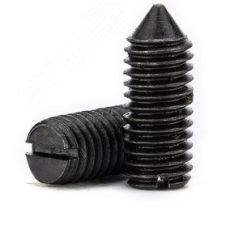 DIN 553 Винт М10x16 14H установочный с острым     концом и прямым шлицем ПроТек 10Х1614Н553