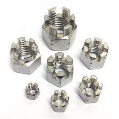 DIN 935 Гайка М14 8 ZN шестигранная прорезная     оцинкованная ПроТек 00000009948