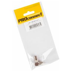Переходник антенный, (гнездо F - штекер TV), угловой PROconnect REXANT 05-4311-4-7
