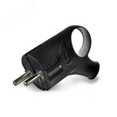 Евровилка угловая с ушком черная Универсал А0112