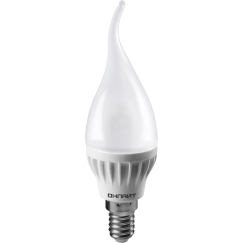 Лампа светодиодная LED 8вт E14 теплый матовая свеча на ветру ОНЛАЙТ 61197