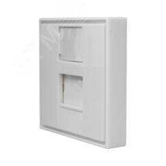Вставка 45x45 для Keystone Jack со шторками для настенной розетки СУПР 10-0304
