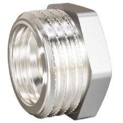 Футорка 1/2' НР х 1/4' ВР латунь никель LD Pride LD.67.507.15х8