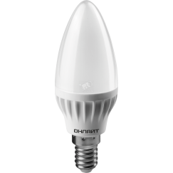 Лампа светодиодная LED 8вт E14 белый матовая свеча ОНЛАЙТ 71633