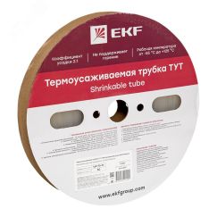 Термоусаживаемая трубка ТУТ 16/8 прозрачная рулон PROxima EKF tut-16-tr