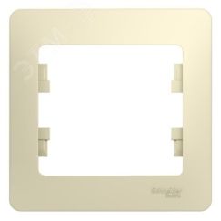 GLOSSA Рамка 1 пост бежевая SE (Systeme) GSL000201