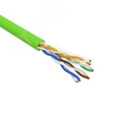 Кабель витая пара U/UTP CAT 5e нг(А)-LSLTx 4PR 24AWG INDOOR SOLID зеленый 305м, REXANT REXANT 01-0061