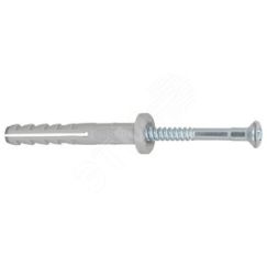 Дюбель-гвоздь 8х120/80 N F цилиндрический бортик, нейлон (100шт) Fischer 513704