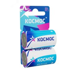 Батарейка  R20 (D) 1.5V Zinc carbon 2BL КОСМОС KOCR202BL