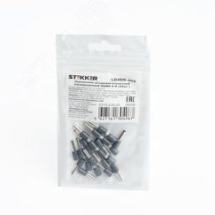 Наконечник штыревой втулочный изолированный НШВИ 4-9, LD405-409 (DIY упаковка 25 шт) STEKKER LD405-409 39379