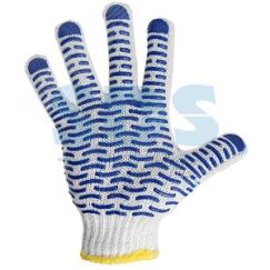 Перчатки х/б с нанесением ПВХ , 4 нити, 7.5 класс вязки, REXANT REXANT 09-0214