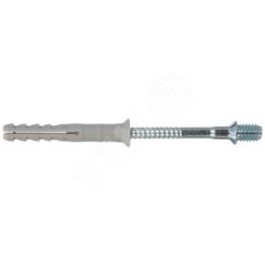 Дюбель-гвоздь 6х40/10 N P грибовидный бортик, нейлон (50шт) Fischer 50398