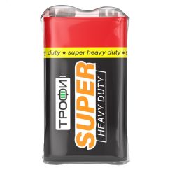 Батарейка Трофи 6F22-1S SUPER HEAVY DUTY Zinc (10/500/18000) ЭРА C0033717