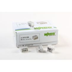 Клемма 8x2.5мм серая/прозрачная (50шт) WAGO 2273-208