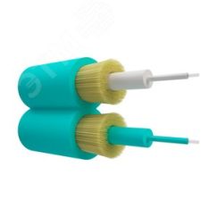 Кабель оптический премиум. duplex. ОМ3 50-125. 3.0mm. LSZH. аква NTSS NTSS-FOC-DPC-PM-ОМ3 50 -125 х2-3.0-LSZH-AQ