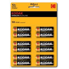 Батарейка LR6-12BL perforated (6x2BL) XTRALIFE Alkaline [KAA-2x6 perf] (144/576/18432) KODAK Б0038794