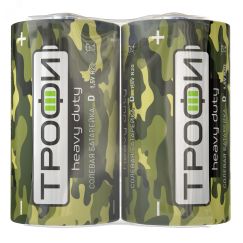 Батарейка Трофи R20-2S CLASSIC HEAVY DUTY Zinc (12/288/4608) ЭРА Б0023146