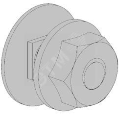 Комплект: болт M6x12 и гайка M6 RS 5 EG Meka 1470352