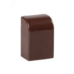 Заглушка (16х16) (4 шт) Plast под темное дерево EKF ecd-16-16x4