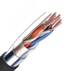 Кабель LAN CADENA MID FTP4-CAT5e OUT 305 м, черный Cadena F4PE305R_MID