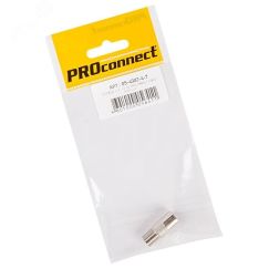 Переходник антенный, (гнездо F - штекер TV) PROconnect REXANT 05-4303-4-7