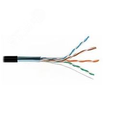 Витая пара FTP 4 пары AWG 24 категория 5е экран внешняя Cu Premium SkyNet FTP 4x2x0,51 5е out/Cu.