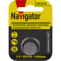 Батарейка NBT-CR1616-BP1 Navigator Group 93826